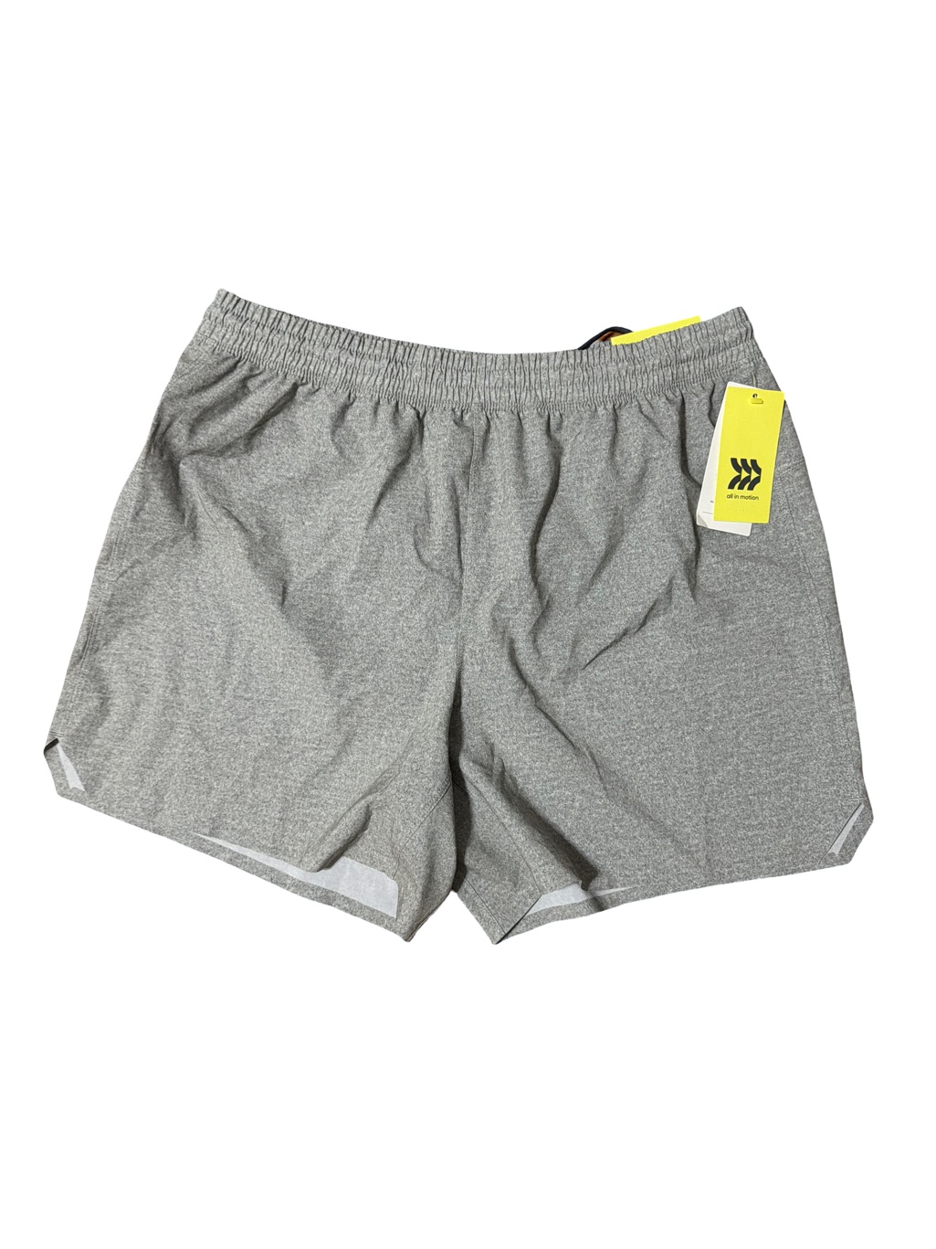All In Motion Grey Men's Athletic Running Shorts With Reflective Trim
